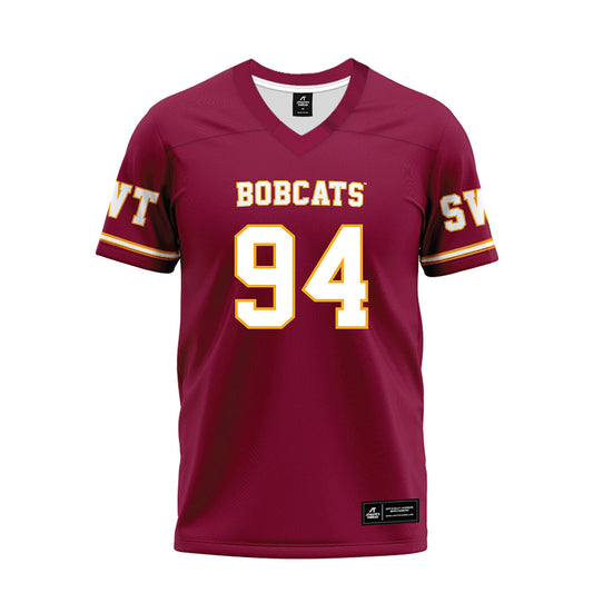 Texas State - NCAA Football : Kamren Washington - Maroon Premium Football Jersey