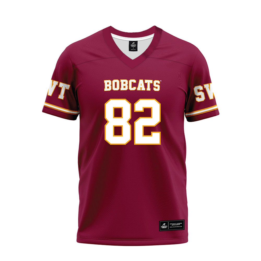 Texas State - NCAA Football : Isaac Norris - Maroon Premium Football Jersey