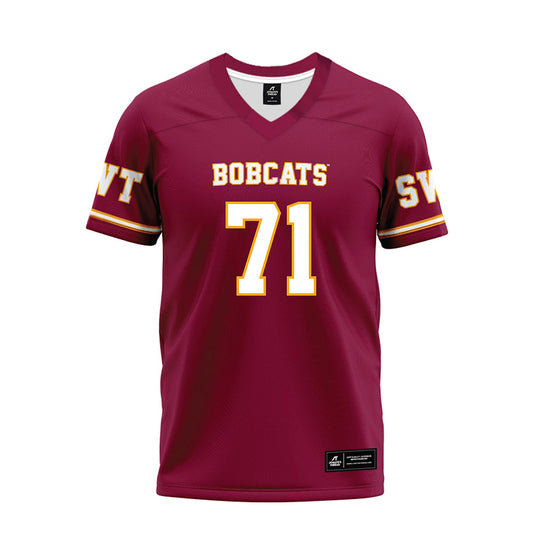 Texas State - NCAA Football : Alex Harkey - Maroon Premium Football Jersey