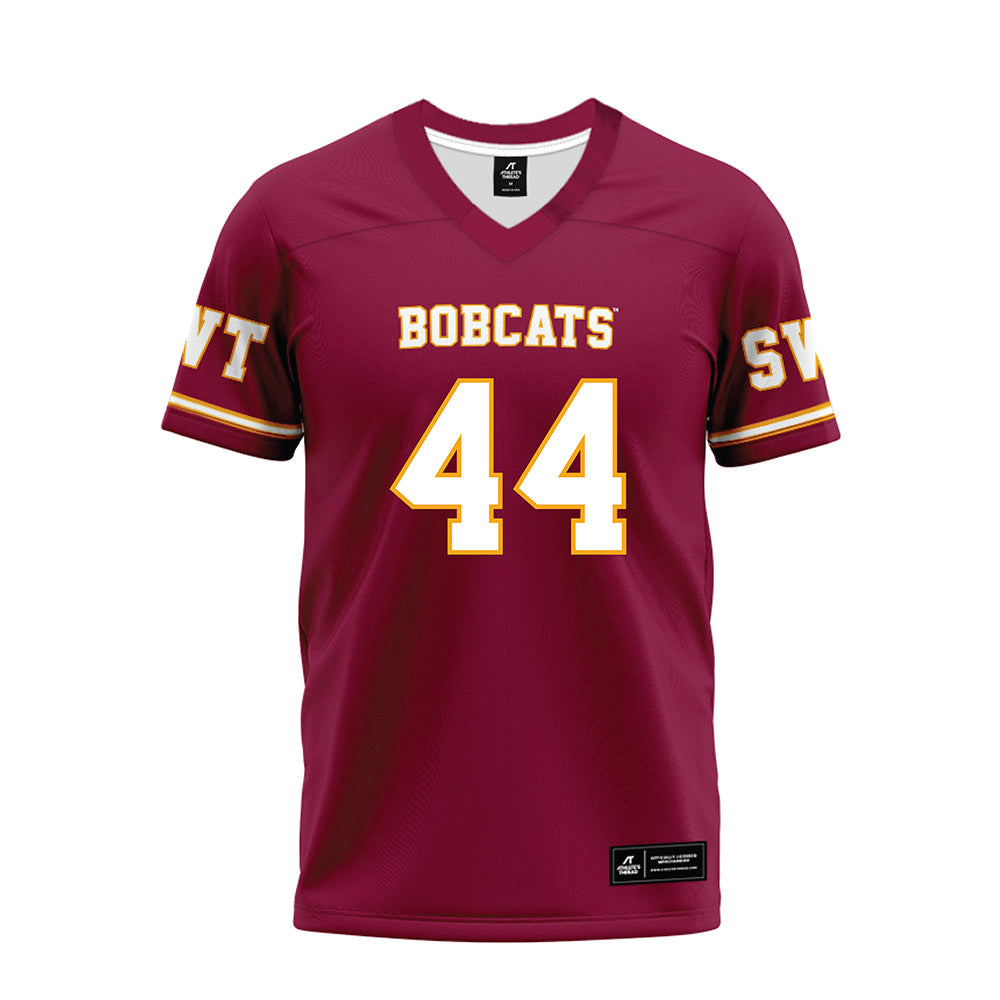 Texas State - NCAA Football : Austin Samaha - Maroon Premium Football Jersey