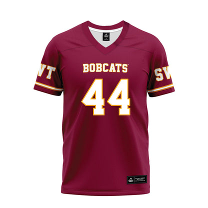 Texas State - NCAA Football : Austin Samaha - Maroon Premium Football Jersey