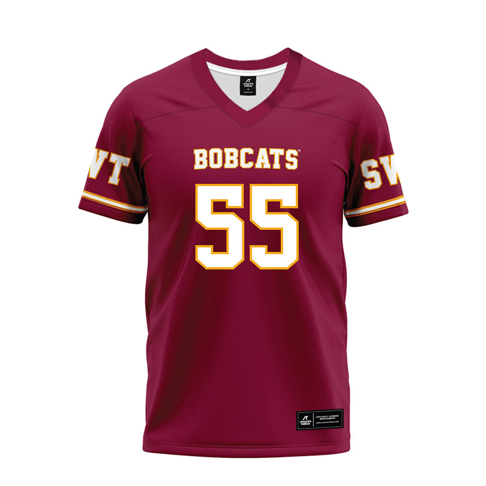 Texas State - NCAA Football : Jimeto Obigbo - Maroon Premium Football Jersey