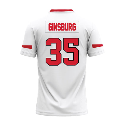 Marist - NCAA Football : Luke Ginsburg - White Premium Football Jersey-1