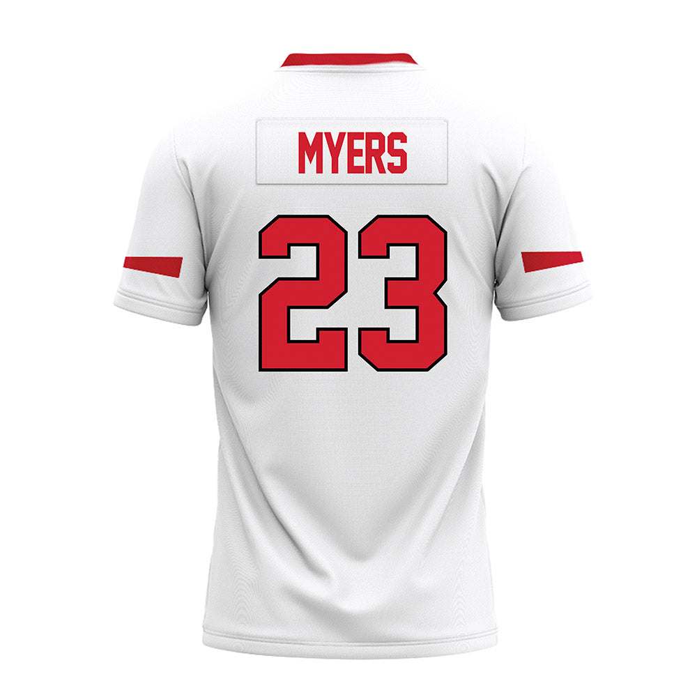 Marist - NCAA Football : Stephen Myers - White Premium Football Jersey-1