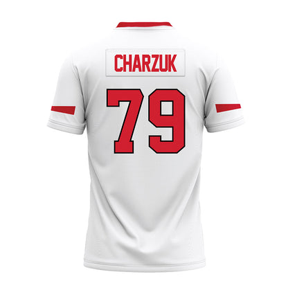 Marist - NCAA Football : Dixon Charzuk - White Premium Football Jersey-1
