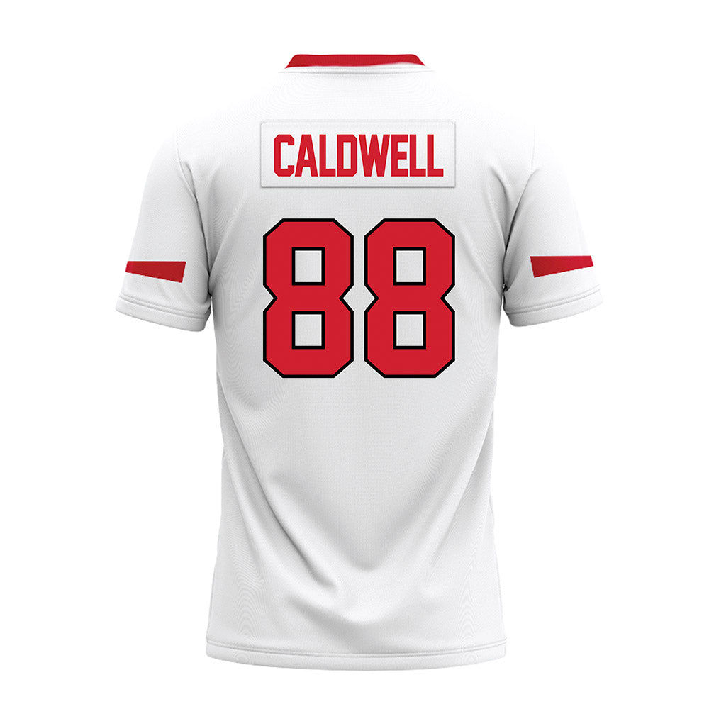Marist - NCAA Football : Jordan Caldwell - White Premium Football Jersey-1