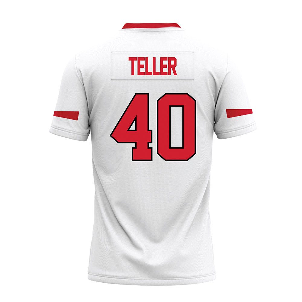 Marist - NCAA Football : Jack Teller - White Premium Football Jersey-1