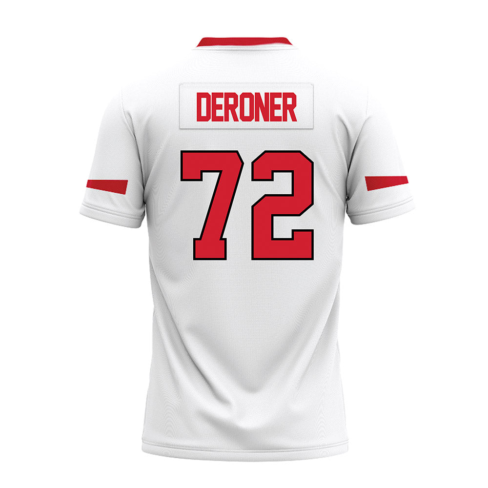 Marist - NCAA Football : Carson DeRoner - White Premium Football Jersey-1