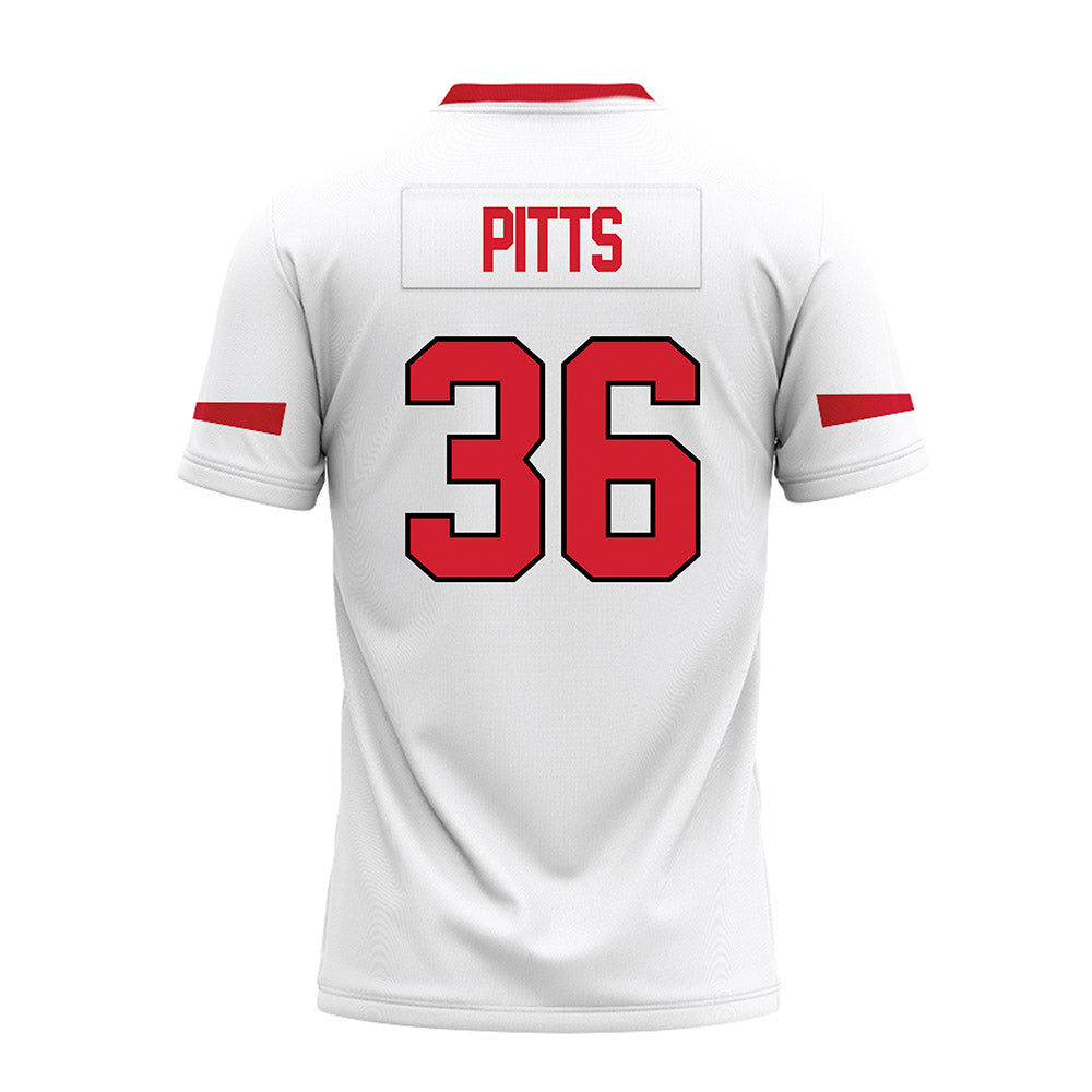 Marist - NCAA Football : Corey Pitts - White Premium Football Jersey-1