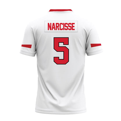 Marist - NCAA Football : Lamont Narcisse - White Premium Football Jersey-1