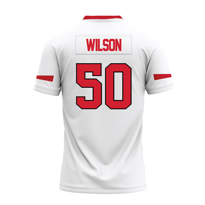 Marist - NCAA Football : Trevor Wilson - White Premium Football Jersey-1