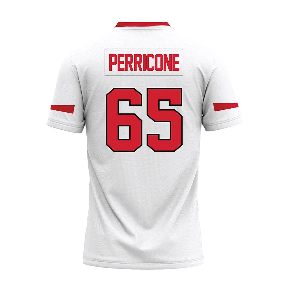 Marist - NCAA Football : Dominic Perricone - White Premium Football Jersey-1