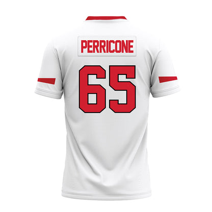 Marist - NCAA Football : Dominic Perricone - White Premium Football Jersey-1