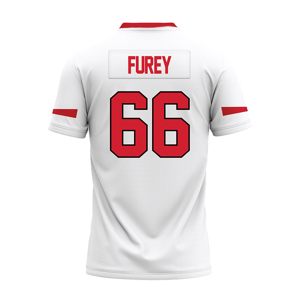 Marist - NCAA Football : Brandon Furey - White Premium Football Jersey-1