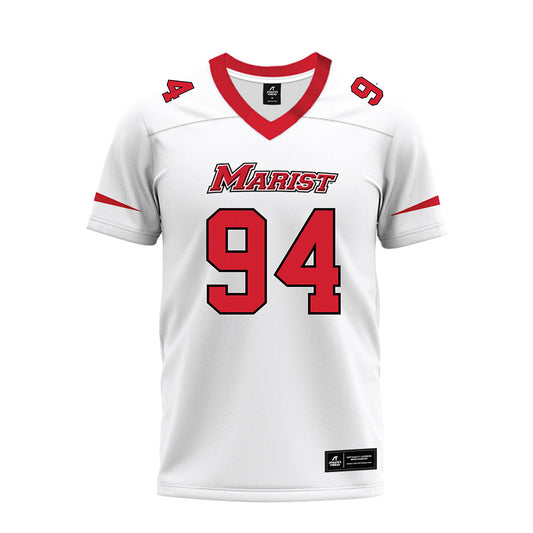 Marist - NCAA Football : Joey Patierno - White Premium Football Jersey-0