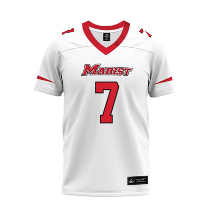 Marist - NCAA Football : Lance Martinez - White Premium Football Jersey-0