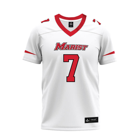 Marist - NCAA Football : Lance Martinez - White Premium Football Jersey-0