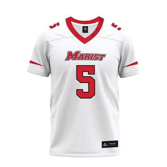 Marist - NCAA Football : Lamont Narcisse - White Premium Football Jersey-0