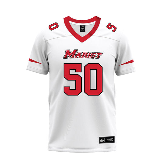 Marist - NCAA Football : Trevor Wilson - White Premium Football Jersey-0