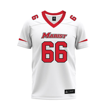 Marist - NCAA Football : Brandon Furey - White Premium Football Jersey-0