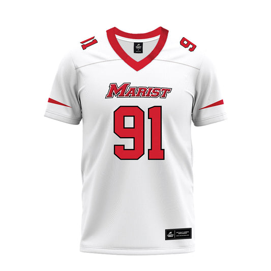 Marist - NCAA Football : Joseph Abill - White Premium Football Jersey-0