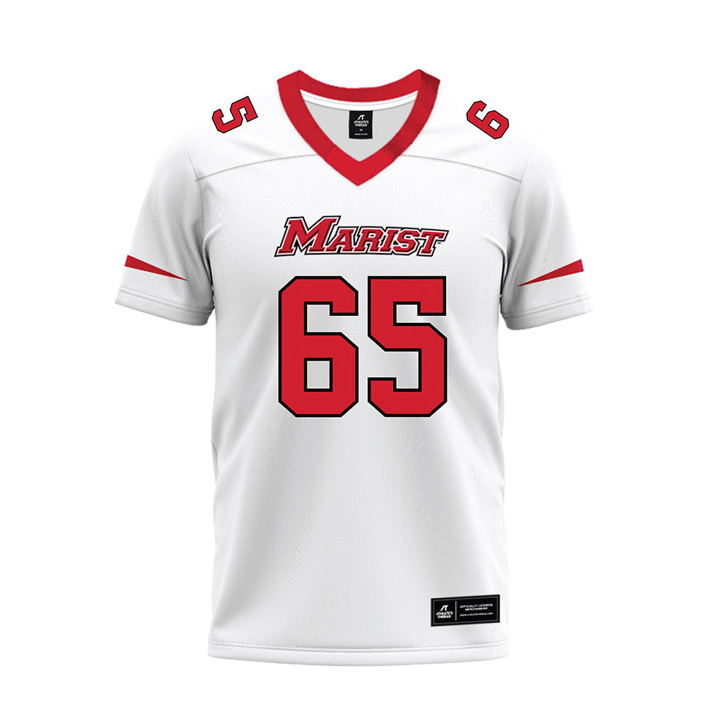 Marist - NCAA Football : Dominic Perricone - White Premium Football Jersey-0