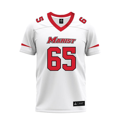 Marist - NCAA Football : Dominic Perricone - White Premium Football Jersey-0