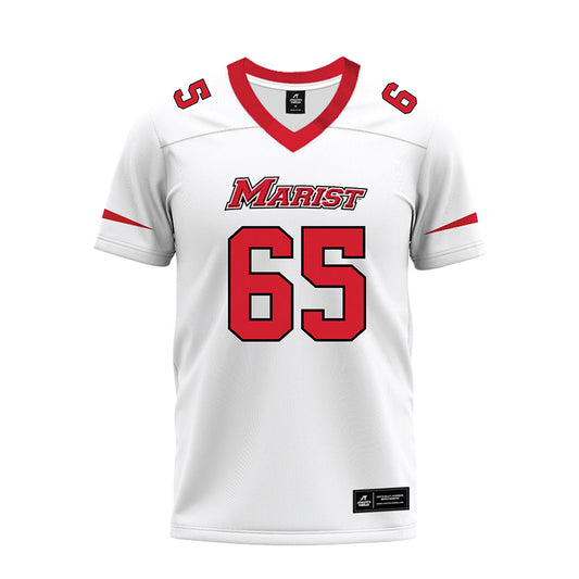 Marist - NCAA Football : Dominic Perricone - White Premium Football Jersey-0