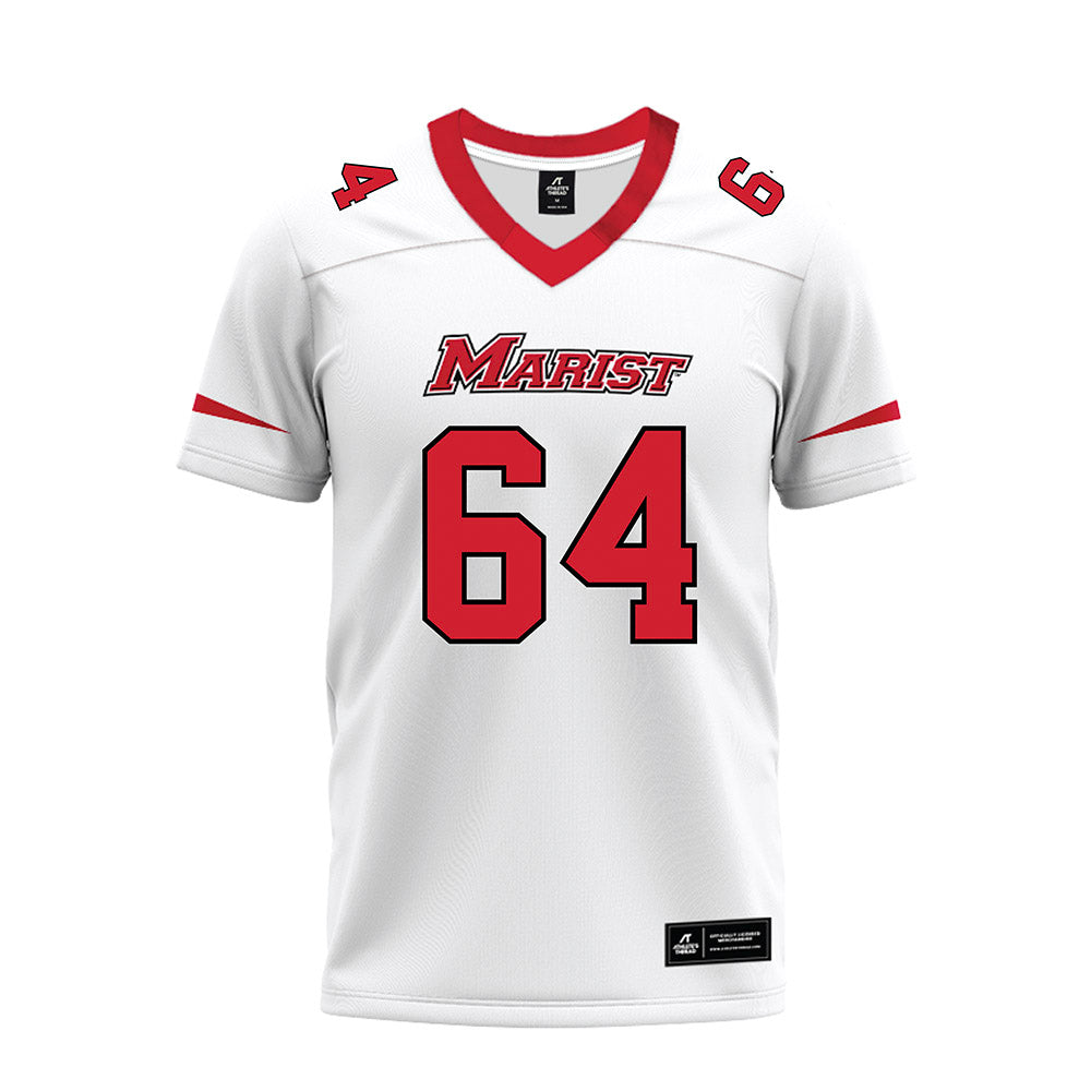 Marist - NCAA Football : Jake Fabian - White Premium Football Jersey-0