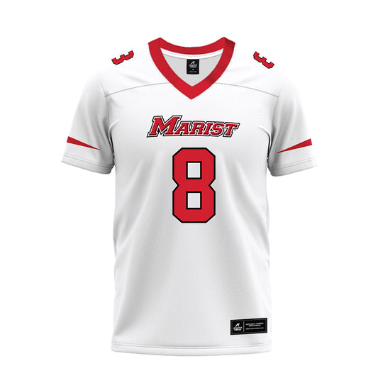 Marist - NCAA Football : Garrett Carter - White Premium Football Jersey-0