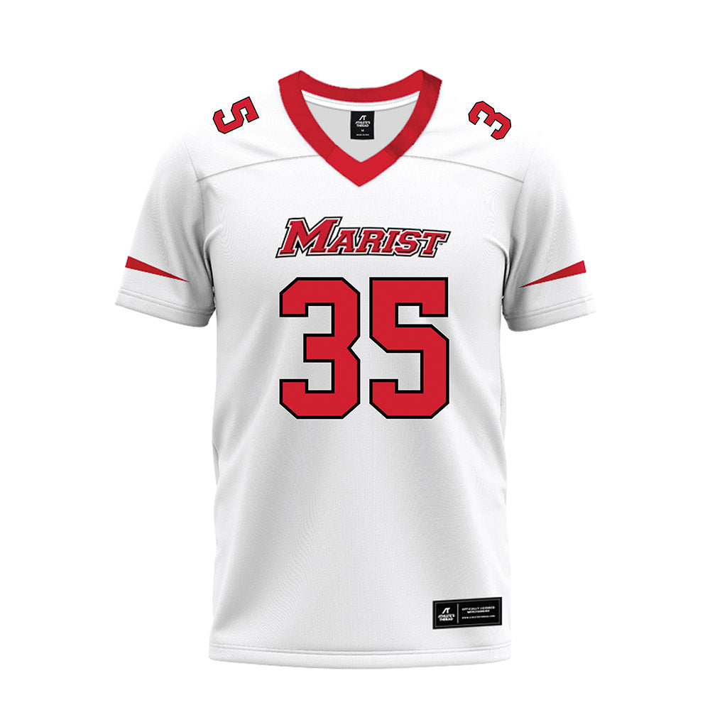 Marist - NCAA Football : Nathaniel Banton - White Premium Football Jersey-0