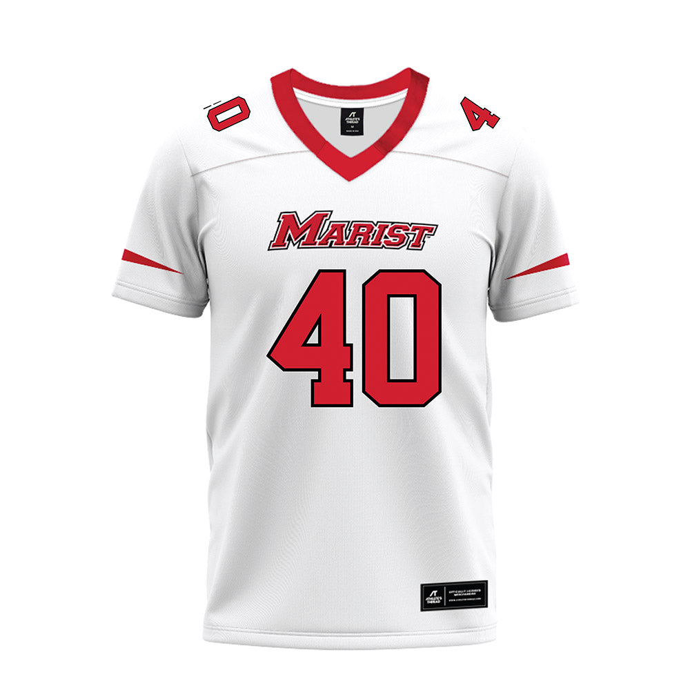 Marist - NCAA Football : Jack Teller - White Premium Football Jersey-0