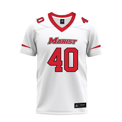 Marist - NCAA Football : Jack Teller - White Premium Football Jersey-0