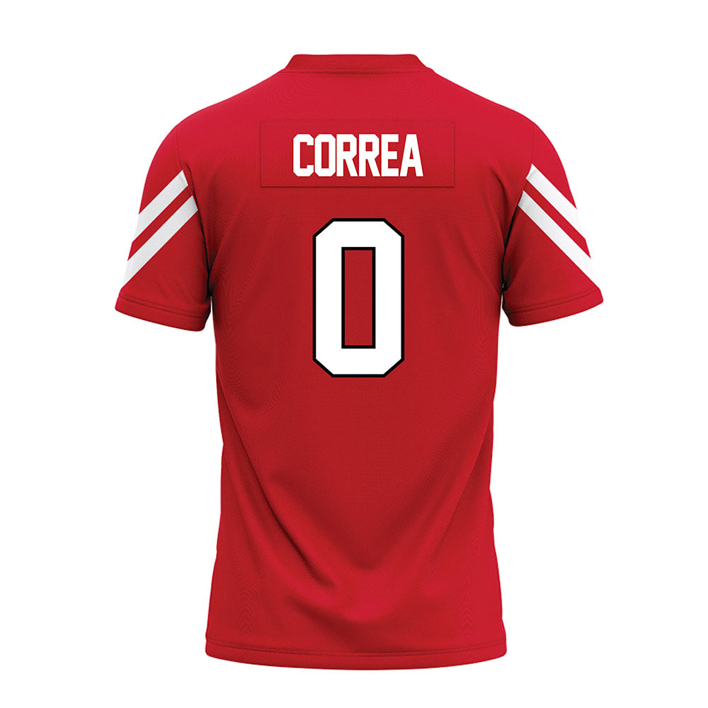 Marist - NCAA Football : Santino Correa - Red Premium Football Jersey-1