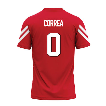 Marist - NCAA Football : Santino Correa - Red Premium Football Jersey-1