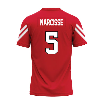 Marist - NCAA Football : Lamont Narcisse - Red Premium Football Jersey-1