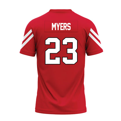 Marist - NCAA Football : Stephen Myers - Red Premium Football Jersey-1