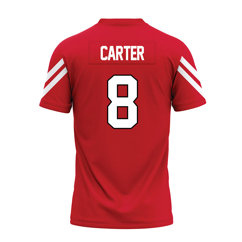 Marist - NCAA Football : Garrett Carter - Red Premium Football Jersey-1