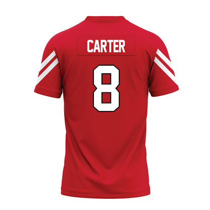 Marist - NCAA Football : Garrett Carter - Red Premium Football Jersey-1