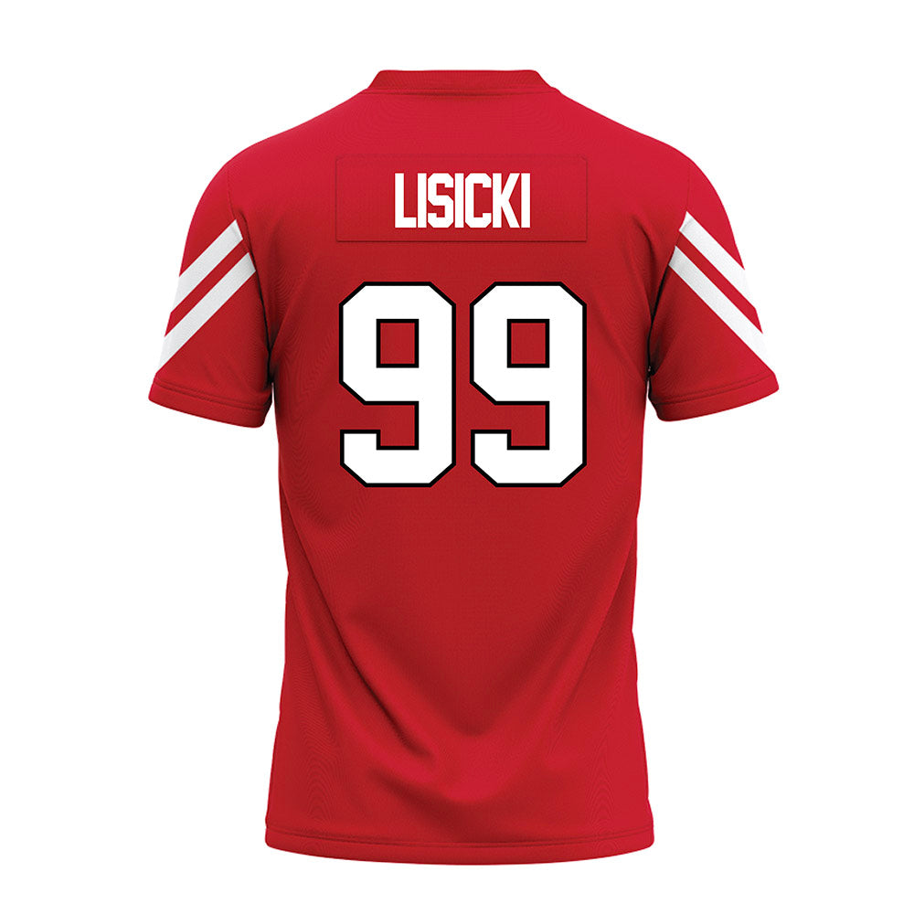 Marist - NCAA Football : Jake Lisicki - Red Premium Football Jersey-1