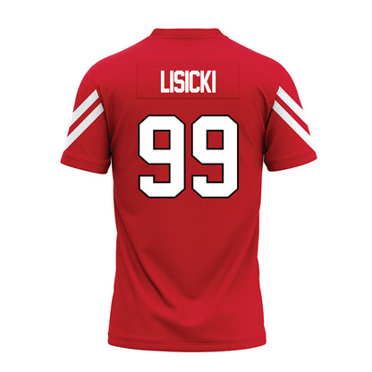 Marist - NCAA Football : Jake Lisicki - Red Premium Football Jersey-1
