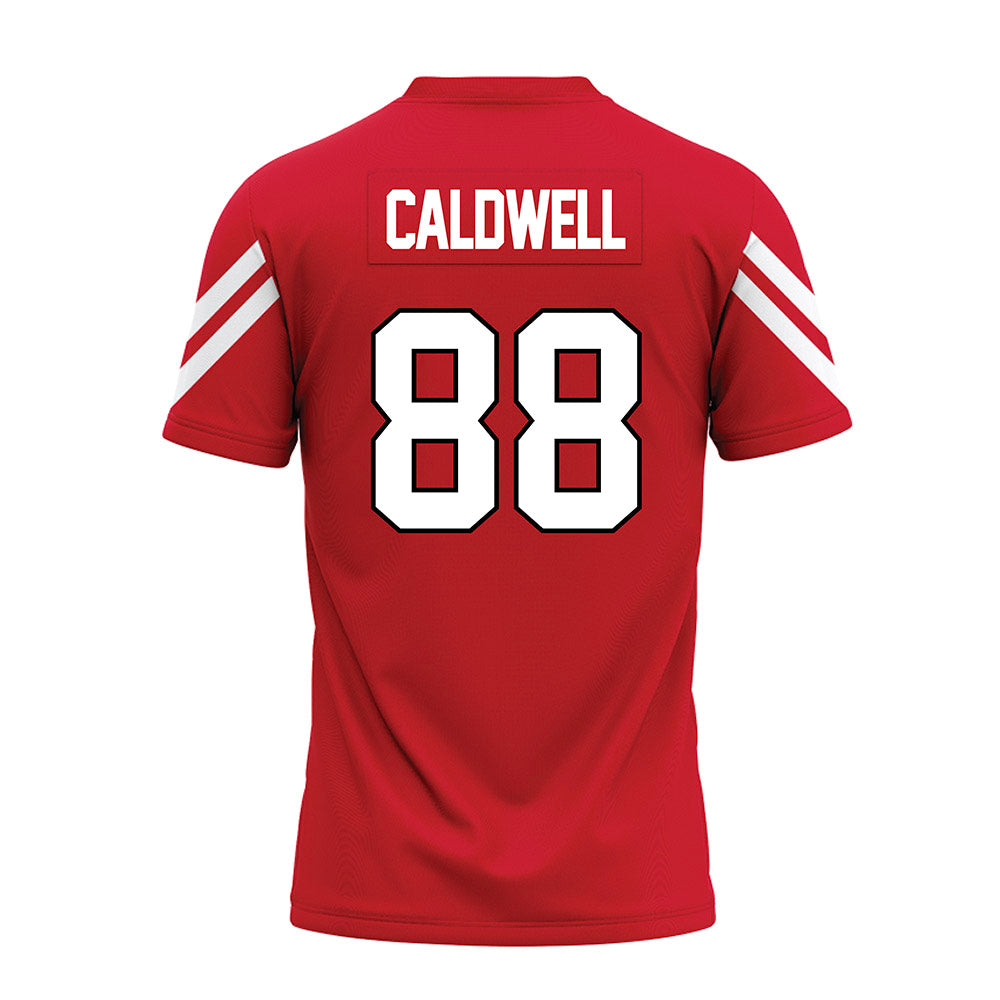 Marist - NCAA Football : Jordan Caldwell - Red Premium Football Jersey-1