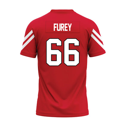 Marist - NCAA Football : Brandon Furey - Red Premium Football Jersey-1