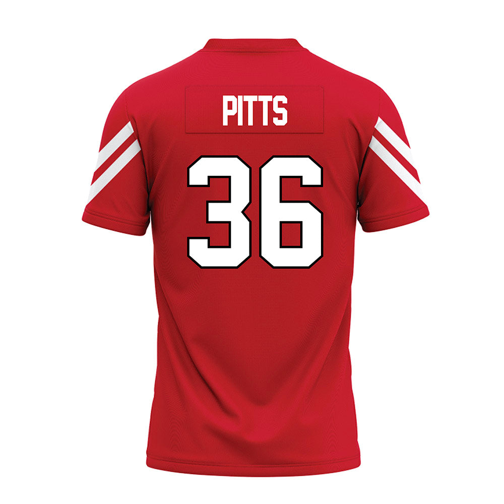 Marist - NCAA Football : Corey Pitts - Red Premium Football Jersey-1