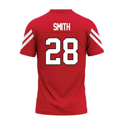 Marist - NCAA Football : Rechee Smith - Red Premium Football Jersey-1