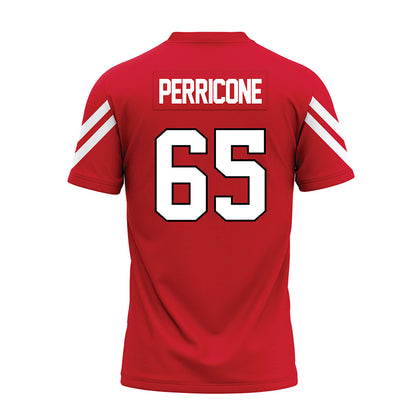 Marist - NCAA Football : Dominic Perricone - Red Premium Football Jersey-1