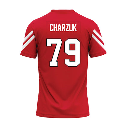 Marist - NCAA Football : Dixon Charzuk - Red Premium Football Jersey-1