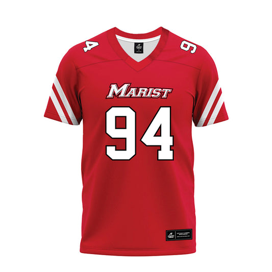 Marist - NCAA Football : Joey Patierno - Red Premium Football Jersey-0