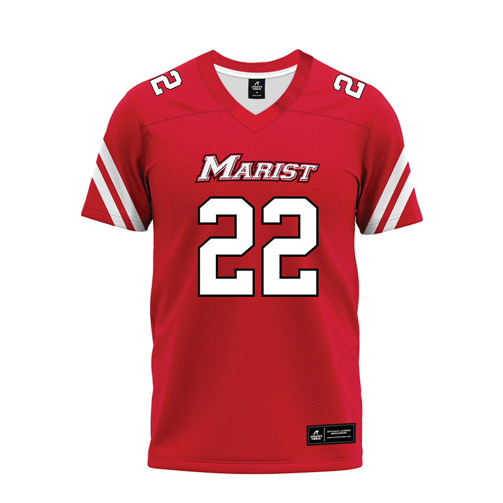 Marist - NCAA Football : Tristan Shannon - Red Premium Football Jersey-0