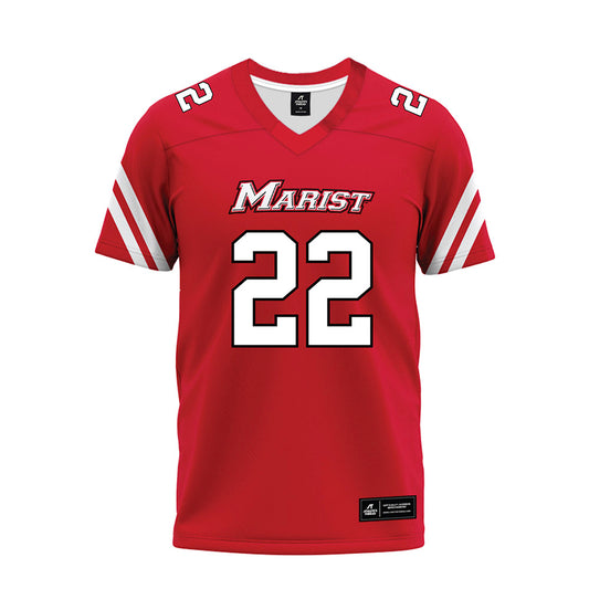 Marist - NCAA Football : Tristan Shannon - Red Premium Football Jersey-0